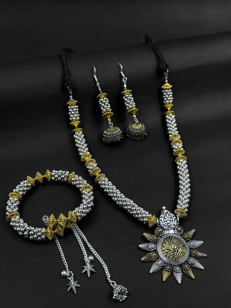 Sarika Dual Tone Jewellery Set