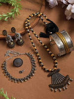Load image into Gallery viewer, Sandhya Dual Tone Mala jewellery Set