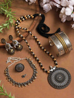 Load image into Gallery viewer, Sandhya Dual Tone Mala jewellery Set