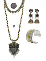Load image into Gallery viewer, Sandhya Dual Tone Mala jewellery Set
