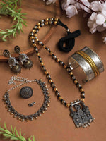 Load image into Gallery viewer, Sandhya Dual Tone Mala jewellery Set