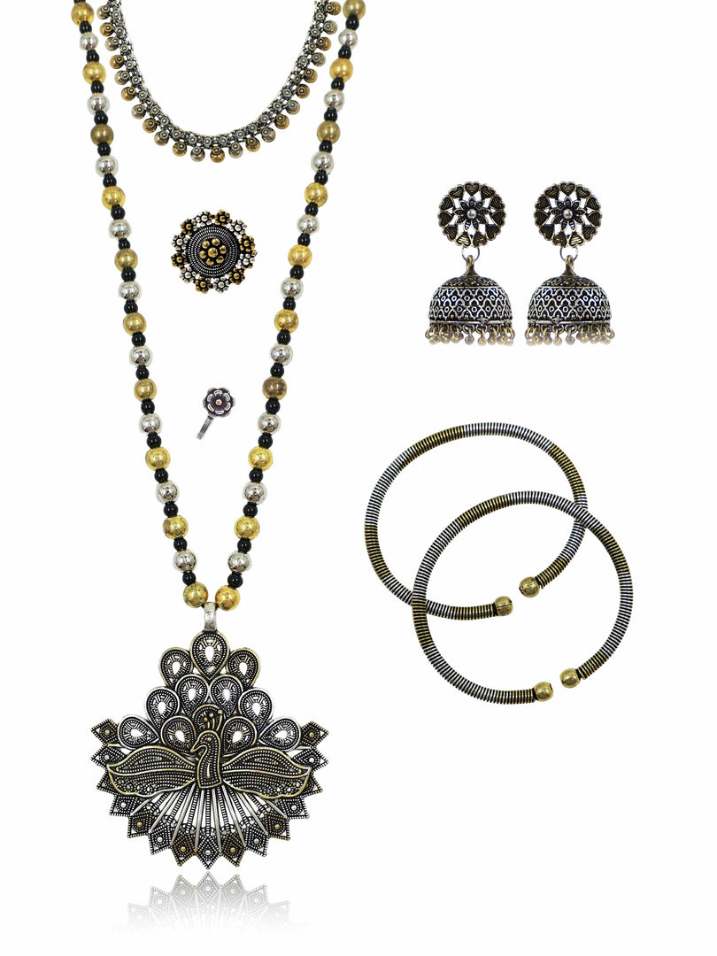 Anamika Dual Tone Mala jewellery Set