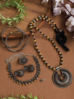 Load image into Gallery viewer, Anamika Dual Tone Mala jewellery Set