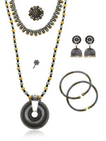 Load image into Gallery viewer, Anamika Dual Tone Mala jewellery Set
