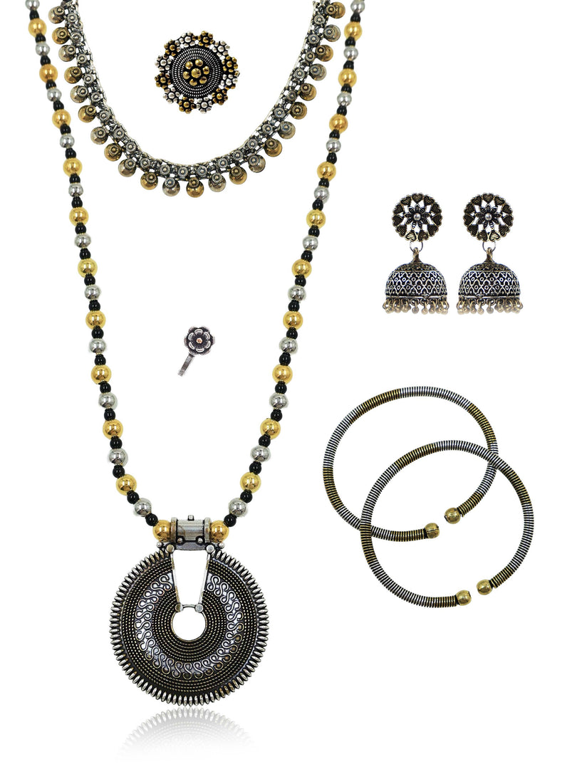 Anamika Dual Tone Mala jewellery Set