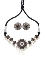 Load image into Gallery viewer, Yuvika Dual tone Necklace Set