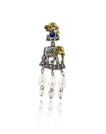 Load image into Gallery viewer, Vamika Dual Tone Stone Necklace Set