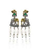 Load image into Gallery viewer, Vamika Dual Tone Stone Necklace Set