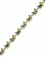 Load image into Gallery viewer, Vamika Dual Tone Stone Necklace Set
