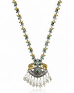 Load image into Gallery viewer, Vamika Dual Tone Stone Necklace Set