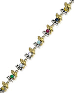 Load image into Gallery viewer, Vamika Dual Tone Stone Necklace Set