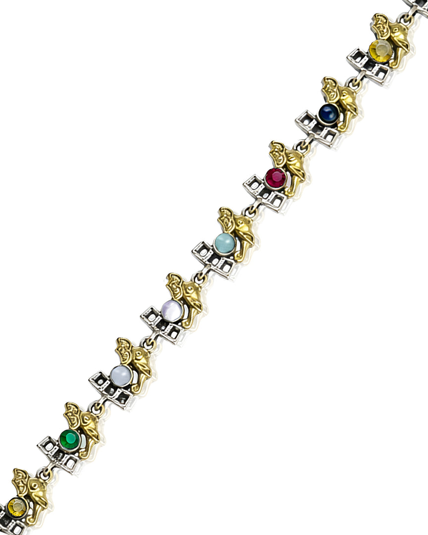 Vamika Dual Tone Stone Necklace Set
