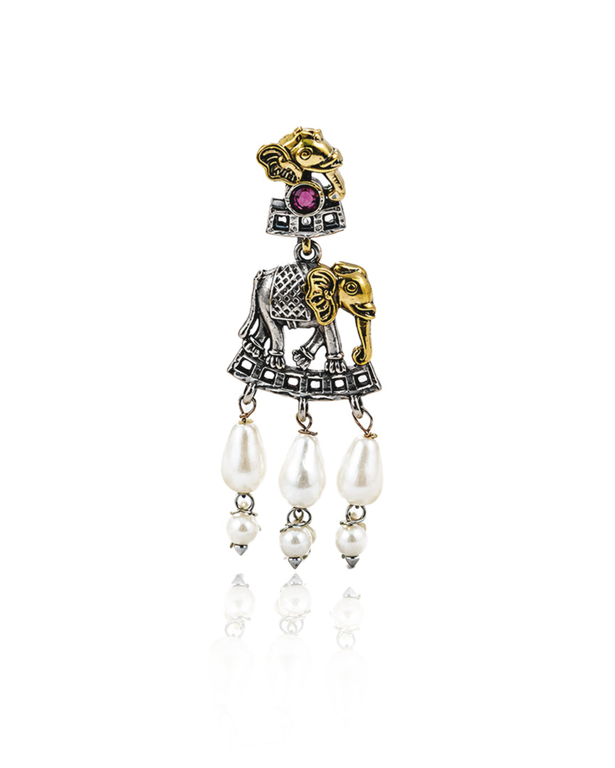 Vamika Dual Tone Stone Necklace Set