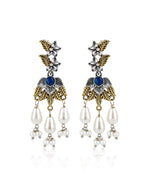 Load image into Gallery viewer, kanak Dual Tone Stone Necklace Set