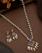 Load image into Gallery viewer, kanak Dual Tone Stone Necklace Set