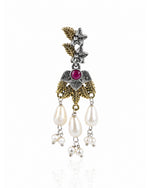 Load image into Gallery viewer, kanak Dual Tone Stone Necklace Set