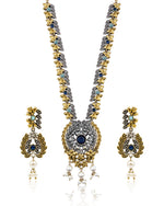 Load image into Gallery viewer, Akriti Dual Tone Stone Necklace Set
