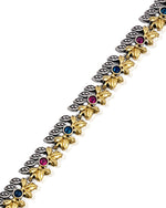 Load image into Gallery viewer, Akriti Dual Tone Stone Necklace Set