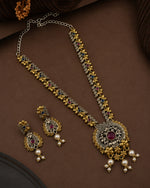 Load image into Gallery viewer, Akriti Dual Tone Stone Necklace Set