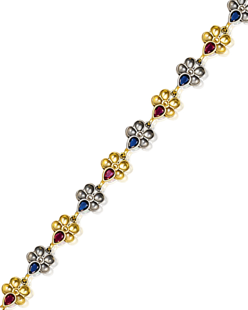 Krishna Dual tone Stone Necklace Set
