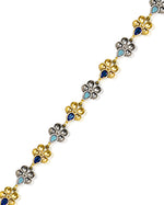 Load image into Gallery viewer, Krishna Dual tone Stone Necklace Set