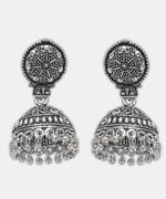 Load image into Gallery viewer, MAHI SILVER OXIDISED JEWELLLERY SET COMBO
