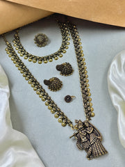 Jiya Oxidised Golden Jewellery Set Combo