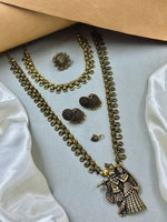 Load image into Gallery viewer, Tanya Oxidised Golden Jewellery Set Combo
