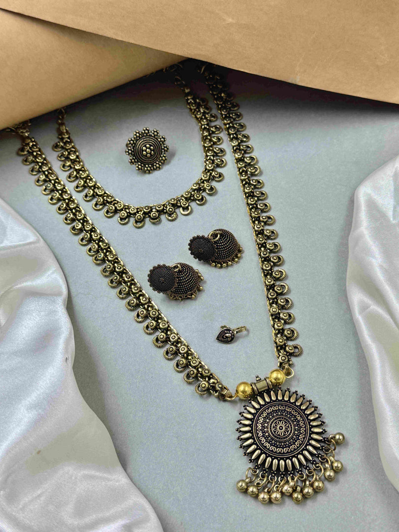 Tanya Golden Jewellery Set