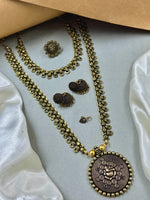 Load image into Gallery viewer, Tanya Oxidised Golden Jewellery Set Combo