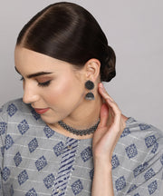 ADITI SILVER OXIDISED JEWELLERY SET COMBO