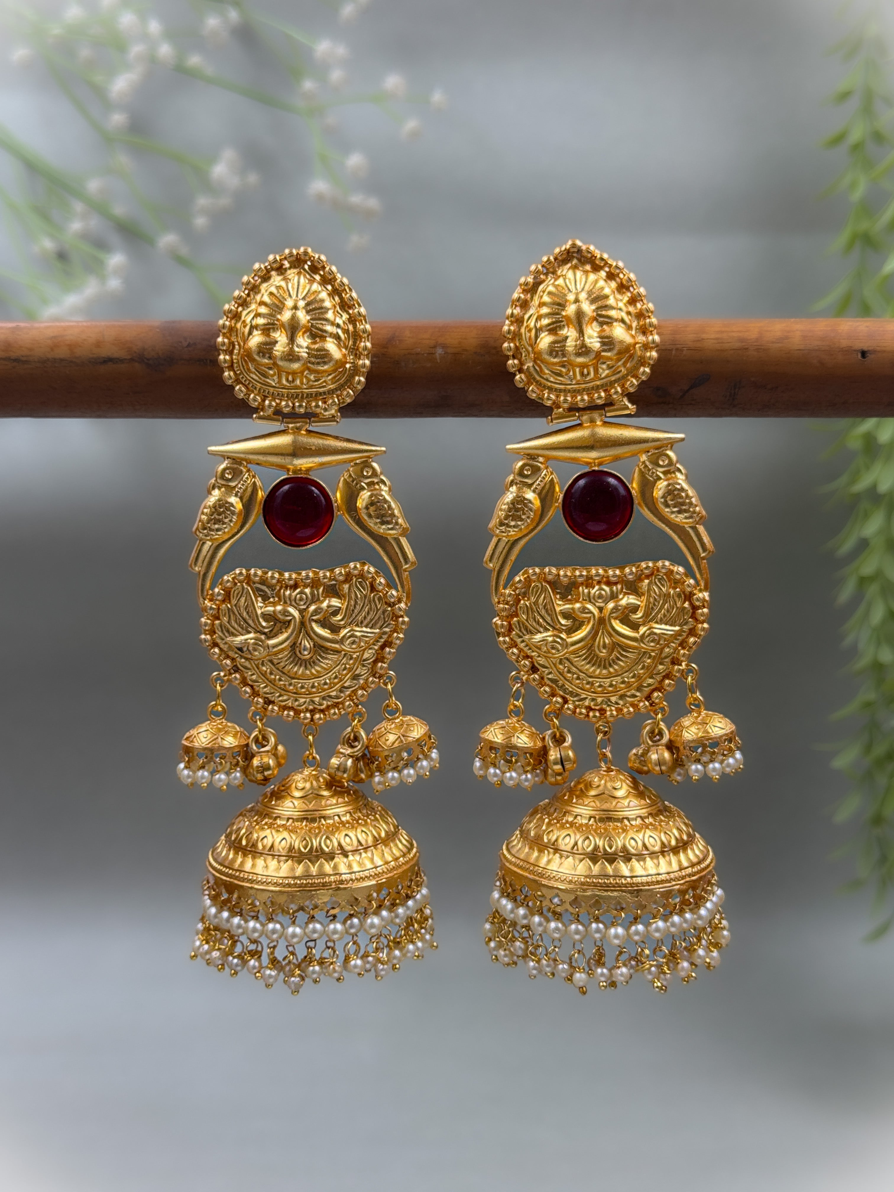 DIVINE PEACOCK HANDMADE EARRINGS