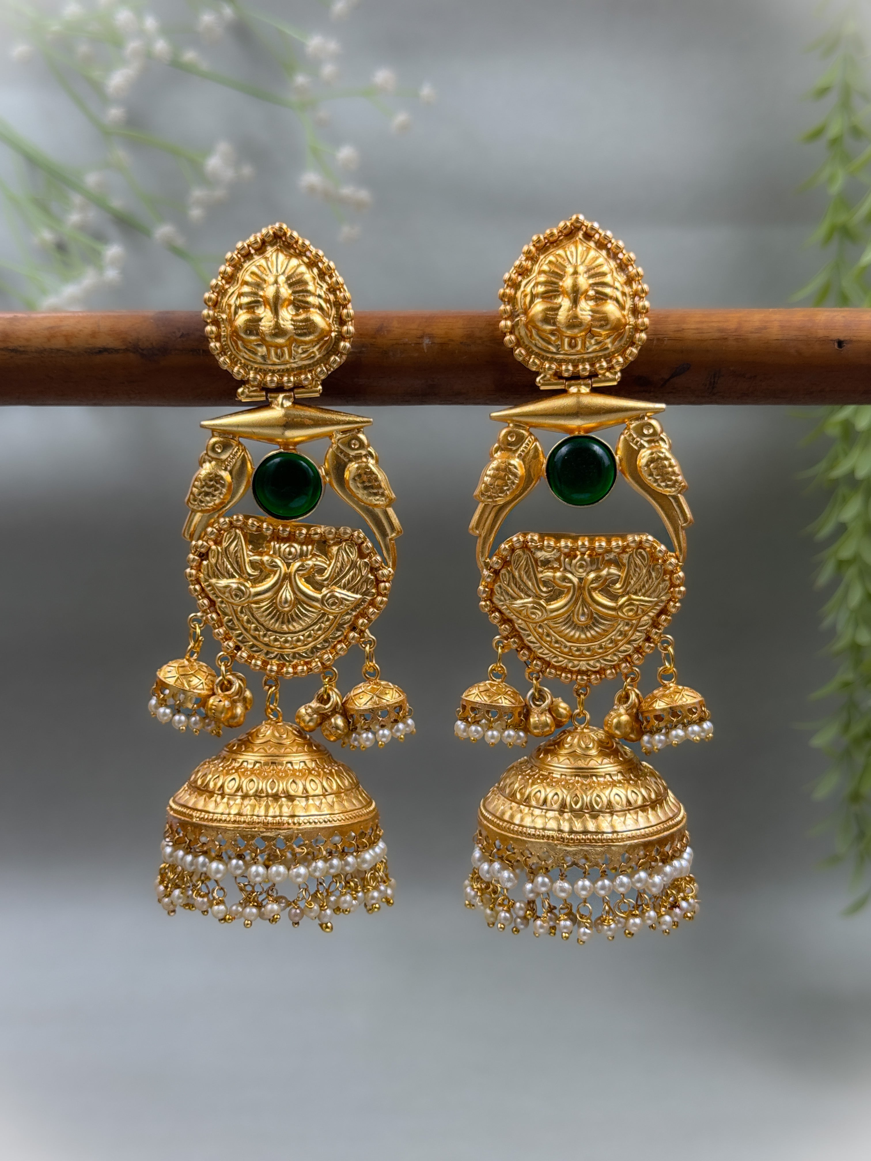 DIVINE PEACOCK HANDMADE EARRINGS