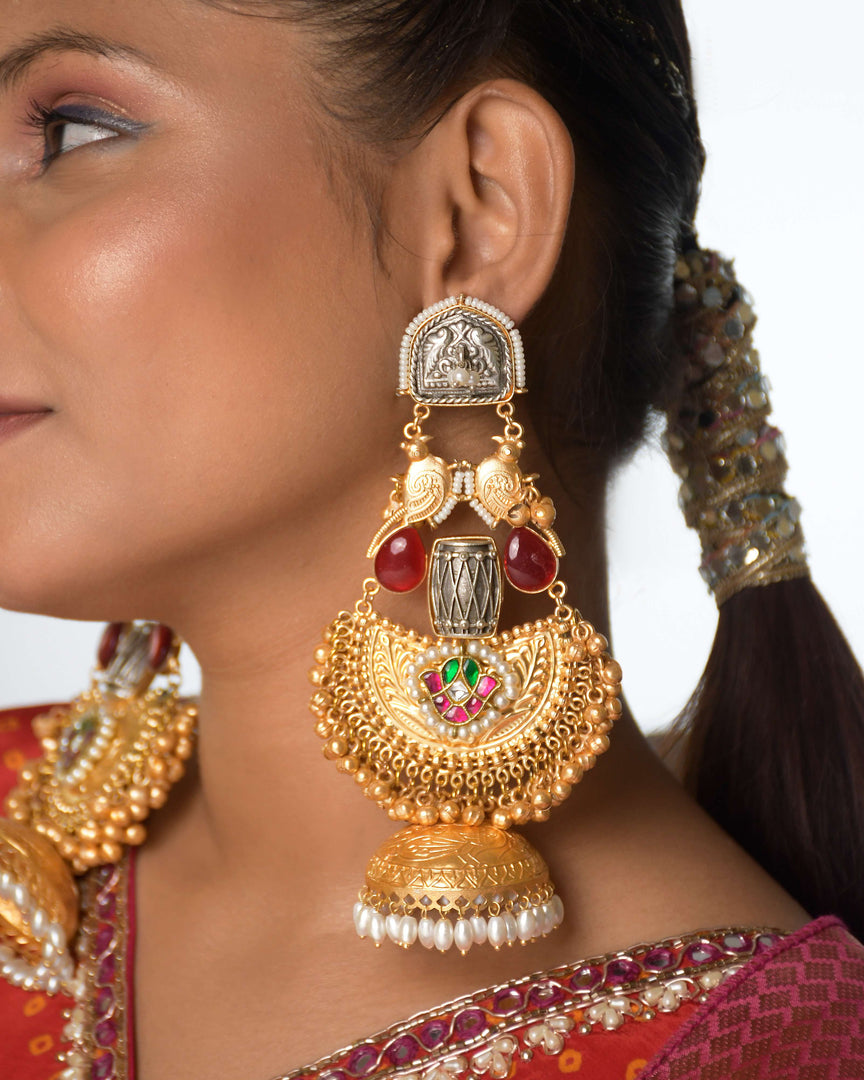 Padmika Golden Earrings