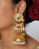Load image into Gallery viewer, Swarnika Golden Earrings