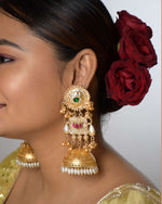 Load image into Gallery viewer, Swarnika Golden Earrings
