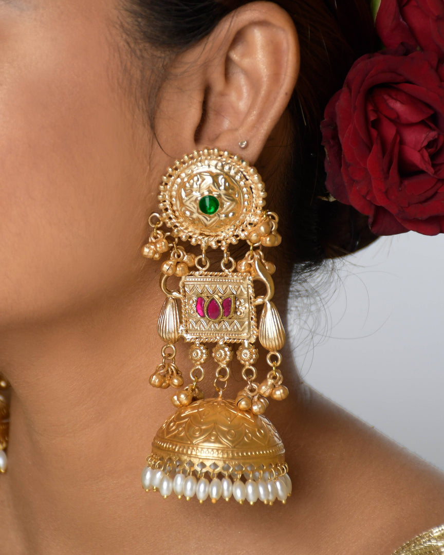 Swarnika Golden Earrings