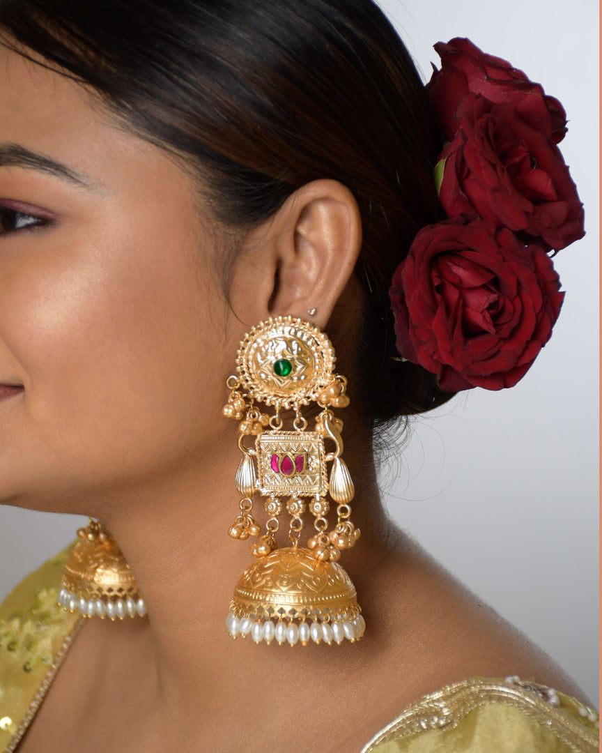 Swarnika Golden Earrings
