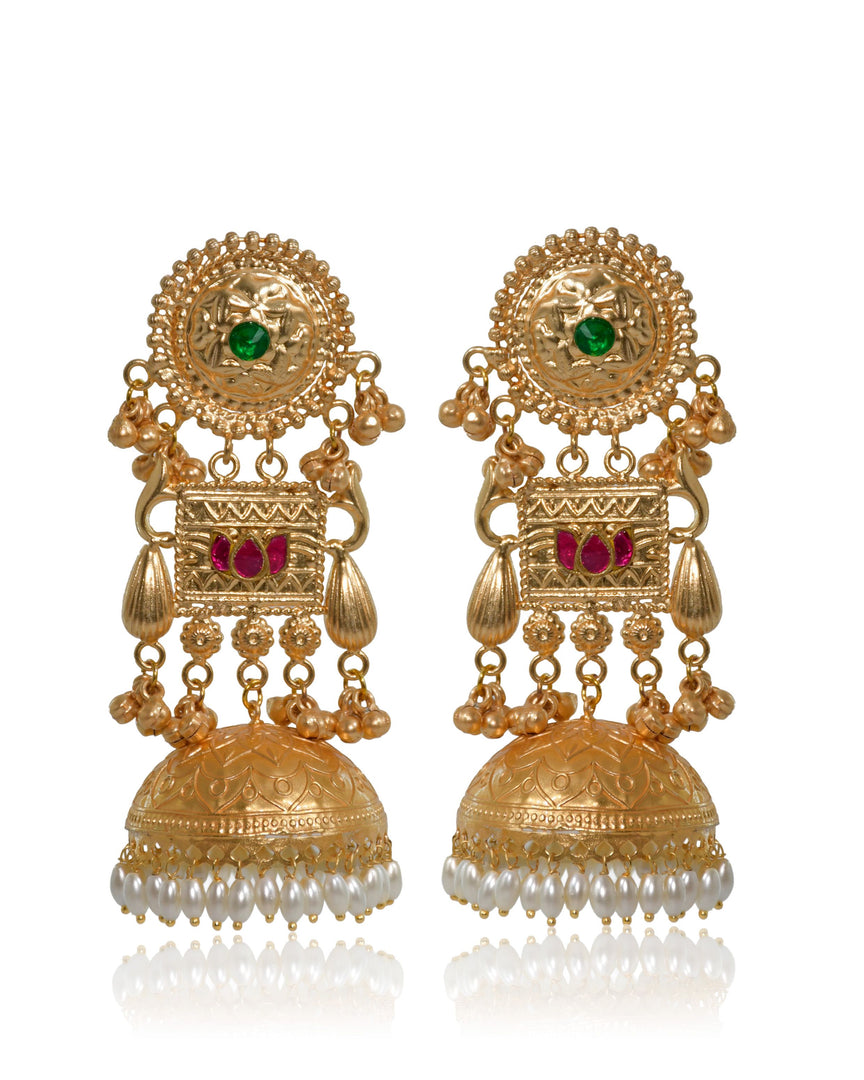 Swarnika Golden Earrings