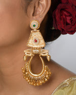 Load image into Gallery viewer, Mayuri Golden Earrings