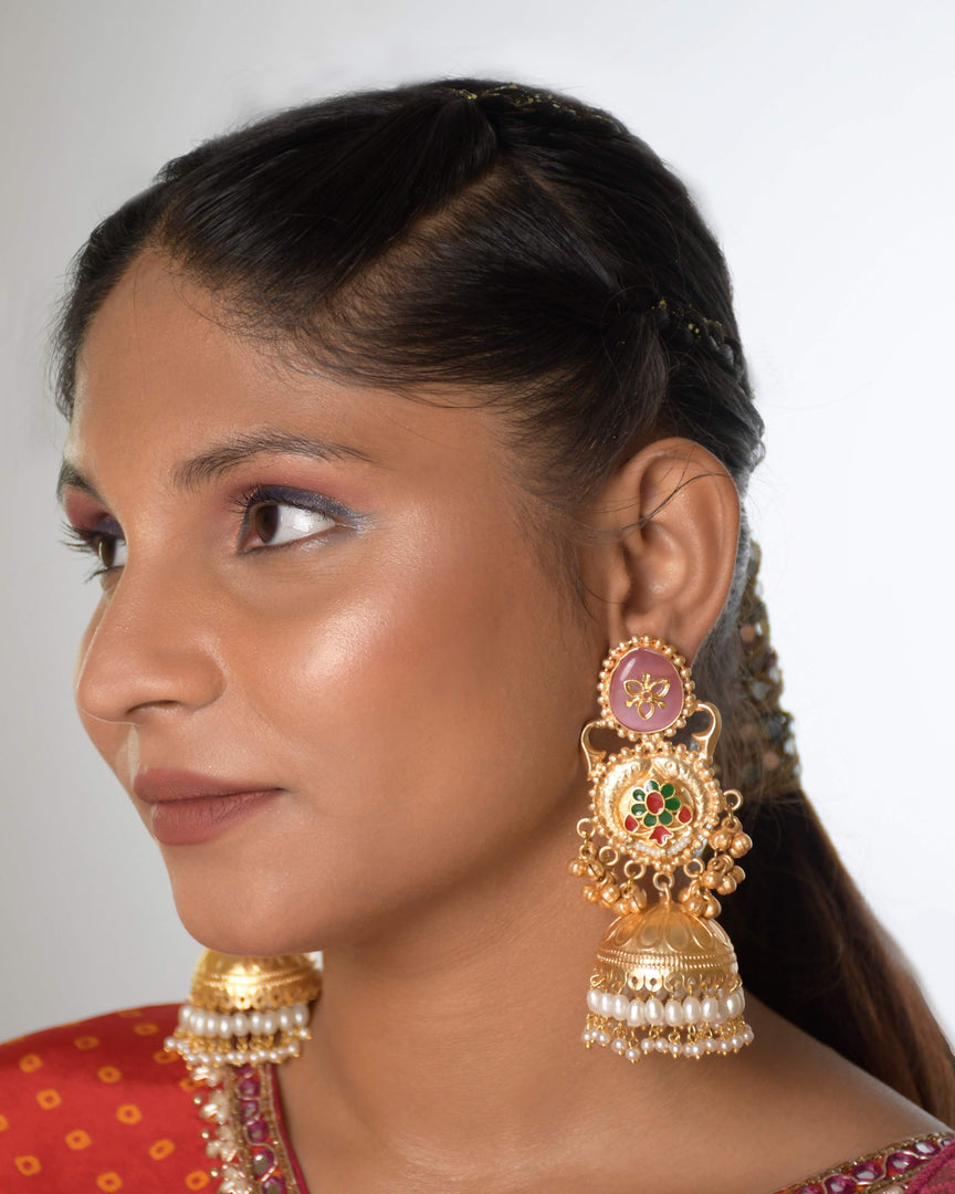 Mehira Golden Earrings
