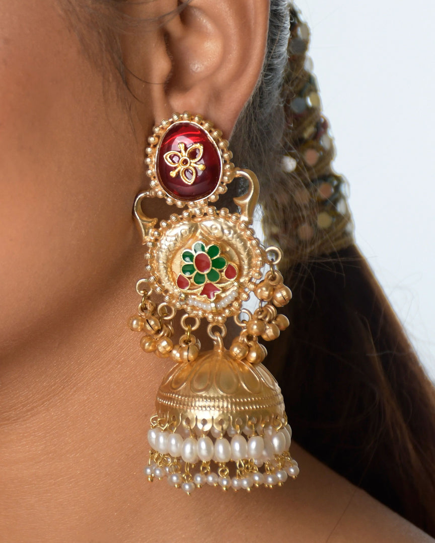 Mehira Golden Earrings