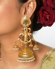 Azure Golden Earrings
