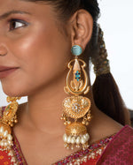Load image into Gallery viewer, Crimson Golden Earrings
