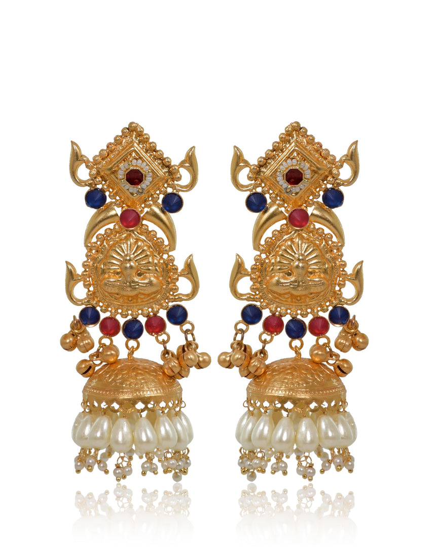 Vaibhavi Golden Earrings
