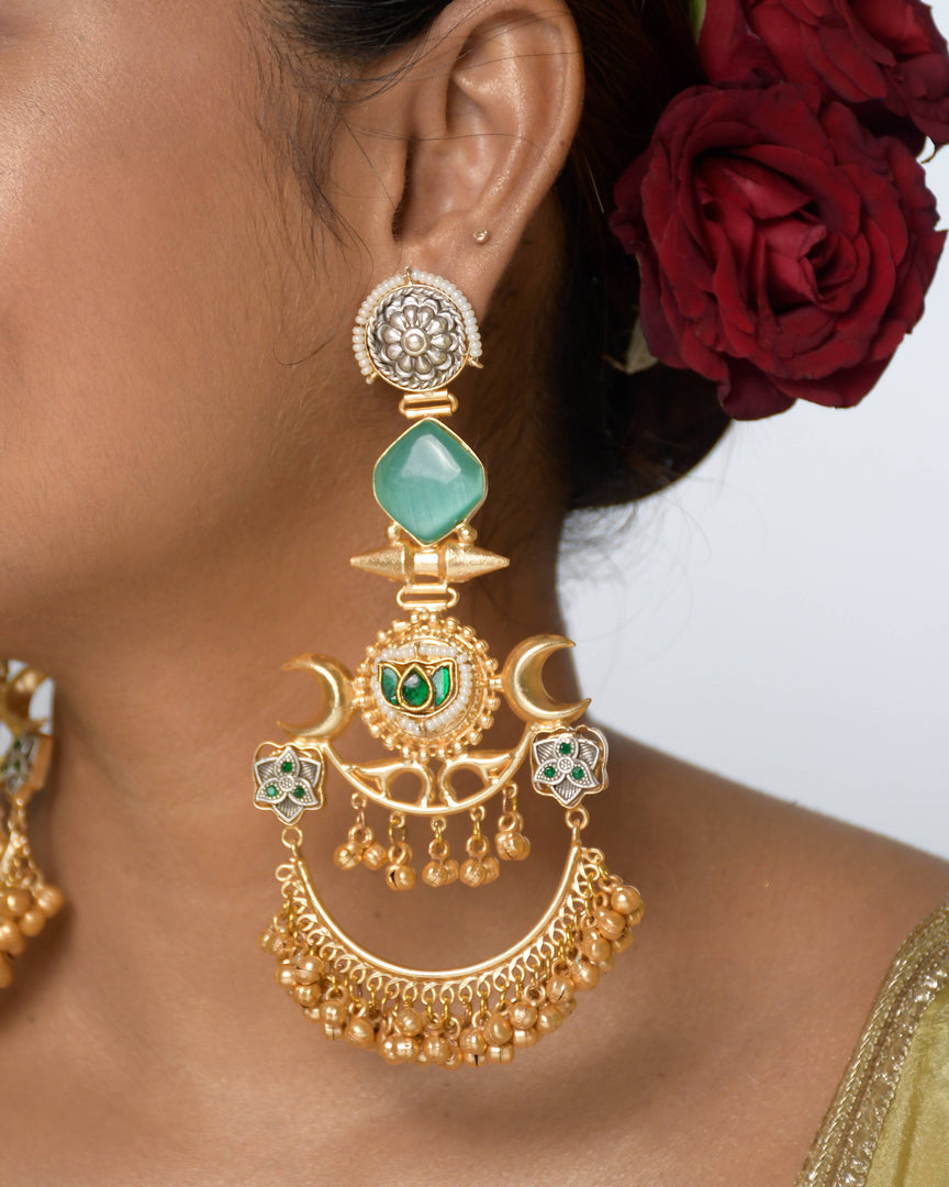 Chaand Golden Earrings