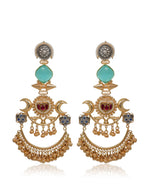 Load image into Gallery viewer, Chaand Golden Earrings