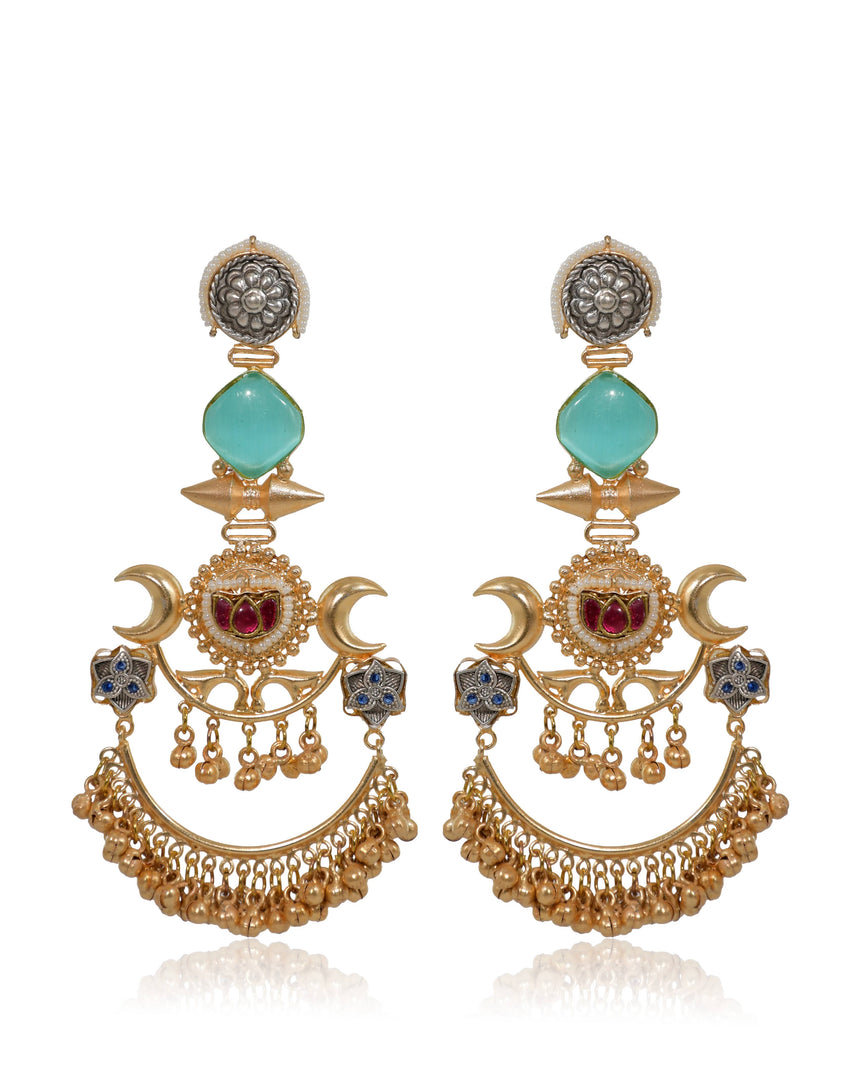 Chaand Golden Earrings