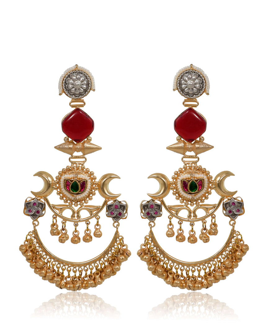 Chaand Golden Earrings