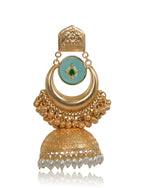 Load image into Gallery viewer, Aarohi Golden Earrings